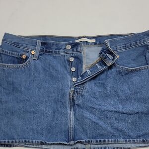 Levi's Blue Denim Mini Skirt